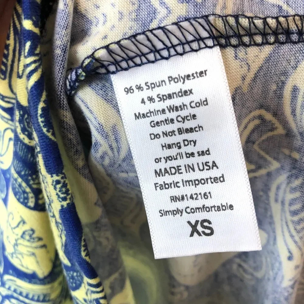 Lularoe | Blue & Yellow Julia Dress - Picture 3 of 4